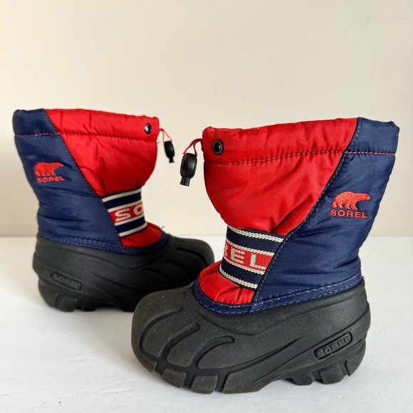 Sorel Cub Youth Red Navy Felt Lined
Snow Boots Size 8 - Picture 9 of 11